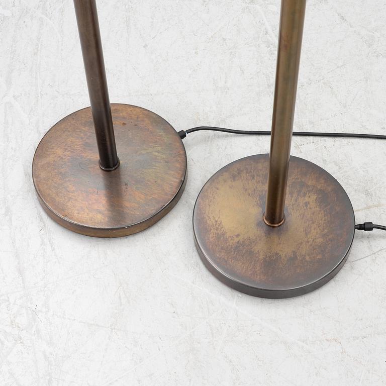 Floor lamps, a pair.
