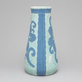 JOSEF EKBERG,a stoneware vase, sgarfitto, Gustafsberg 1920.