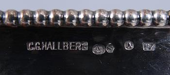 JARDINIERE, silver, C G Hallberg, Stockholm, 1917, 937 gram.