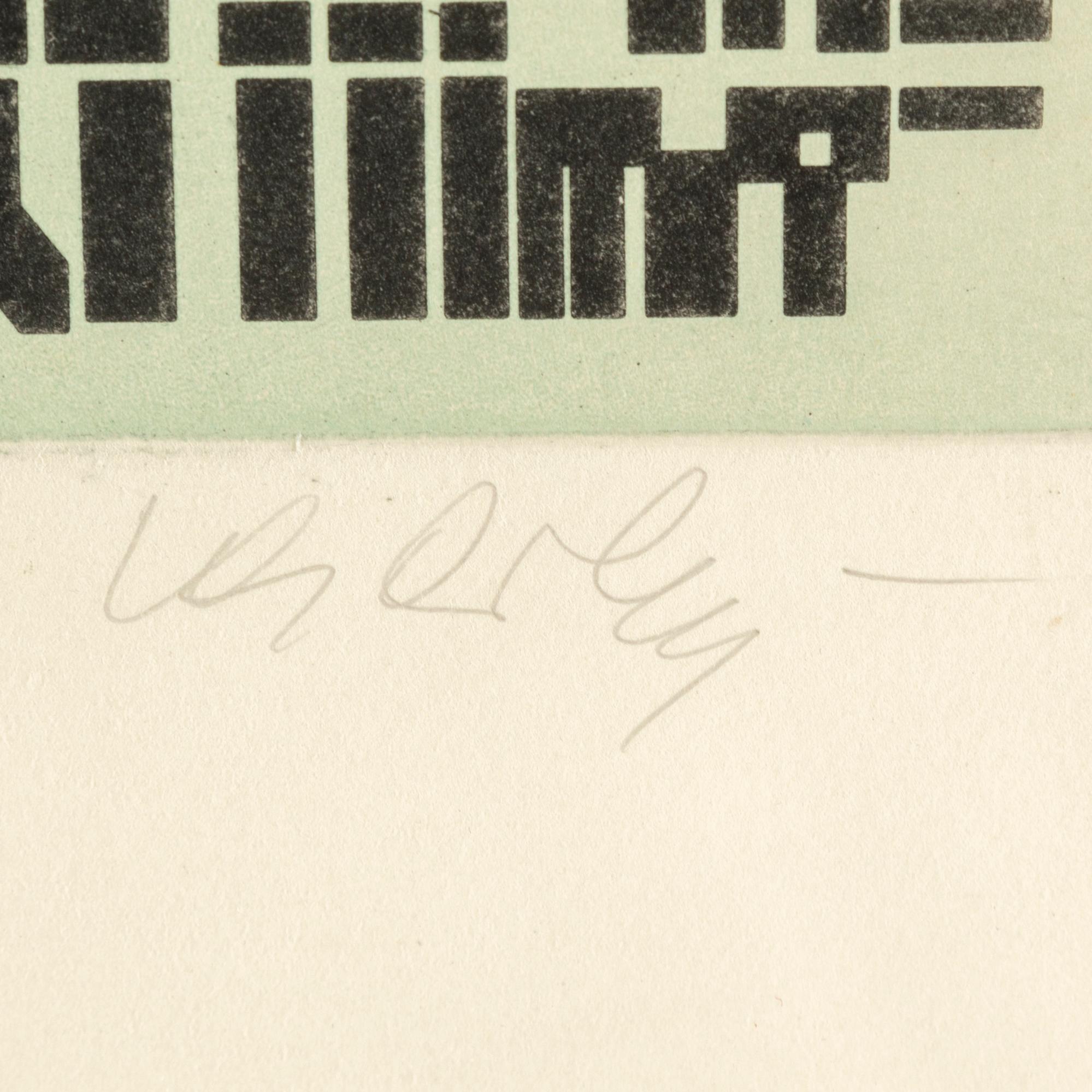 VICTOR VASARELY, färgetsning, signerad och numrerad 65/150.