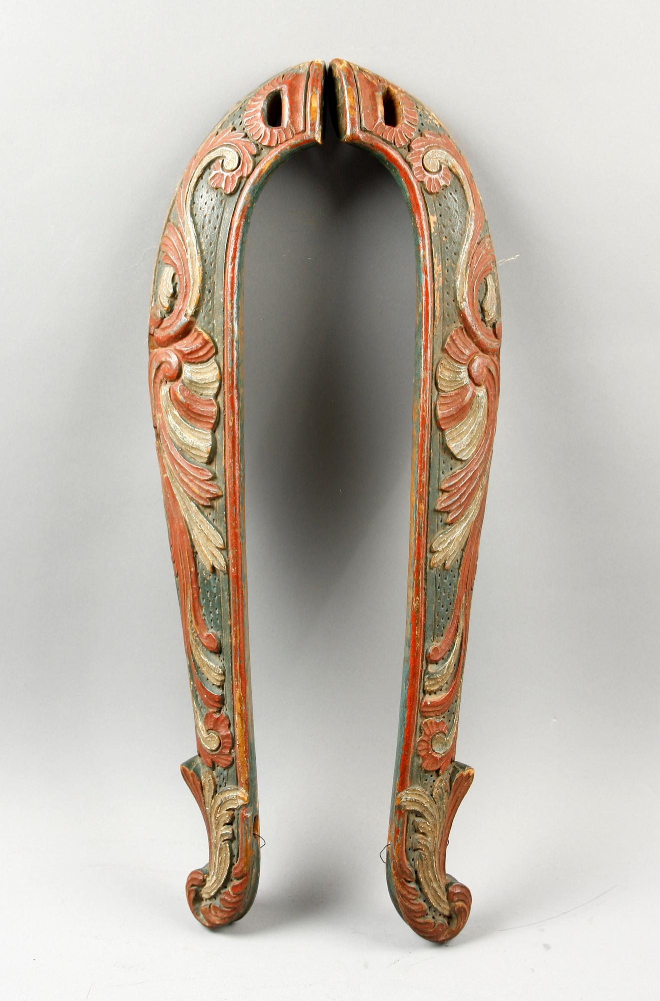 LOKOR, ett par, samt SELBÅGE, allmoge, 1800-tal.