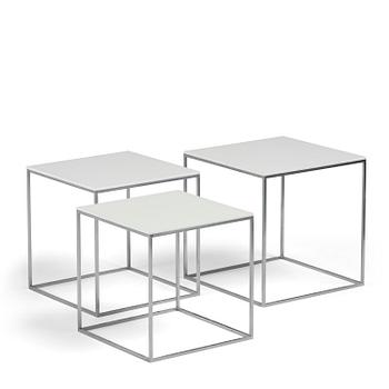 364. Poul Kjaerholm, a set of "PK71" nesting tables, E. Kold Christensen, Denmark.