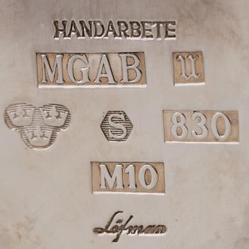 ERIC LÖFMAN, vas, silver, MGAB, Uppsala 1986.
