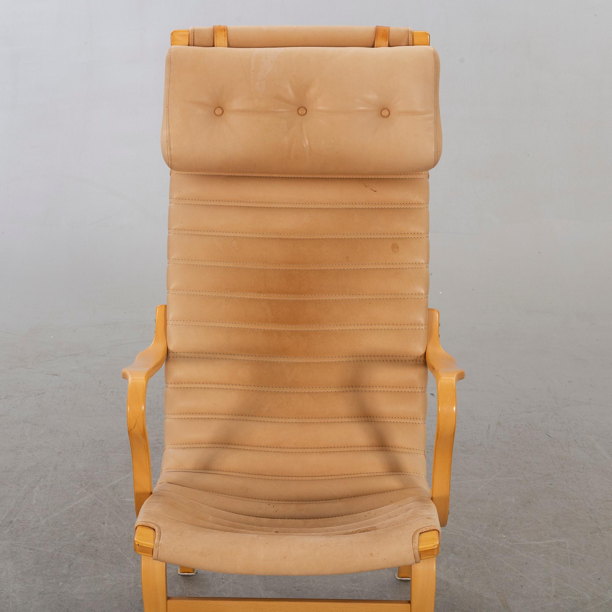 BRUNO MATHSSON, fåtölj, "Eva hög", Dux, 1900-talets slut.