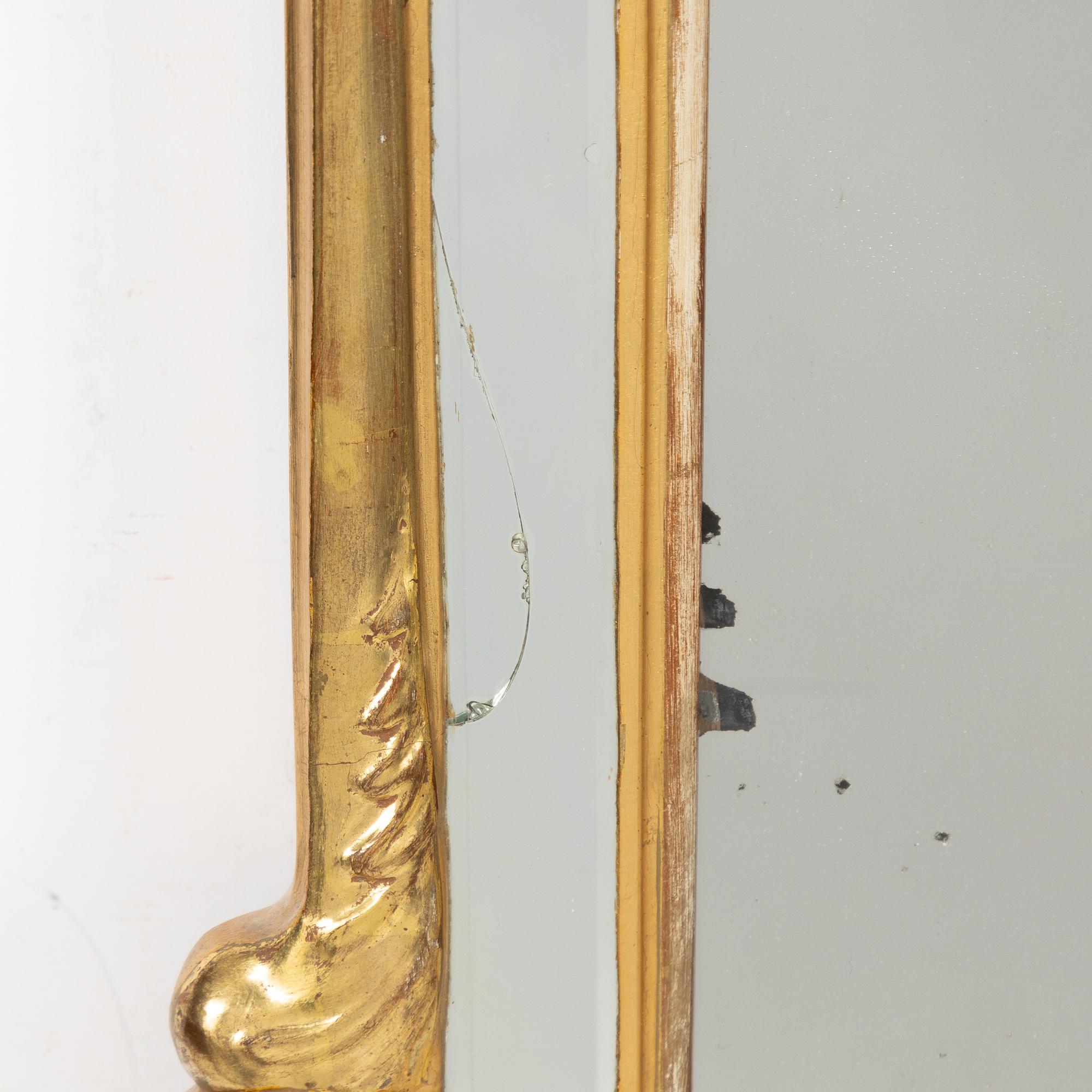 A Rococo mirror, second half of the 18th century.