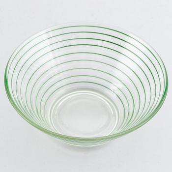Jacob E Bang, A 14 piece glass service, Broksø, Holmegaard, Denmark, first half of the 20th Century.
