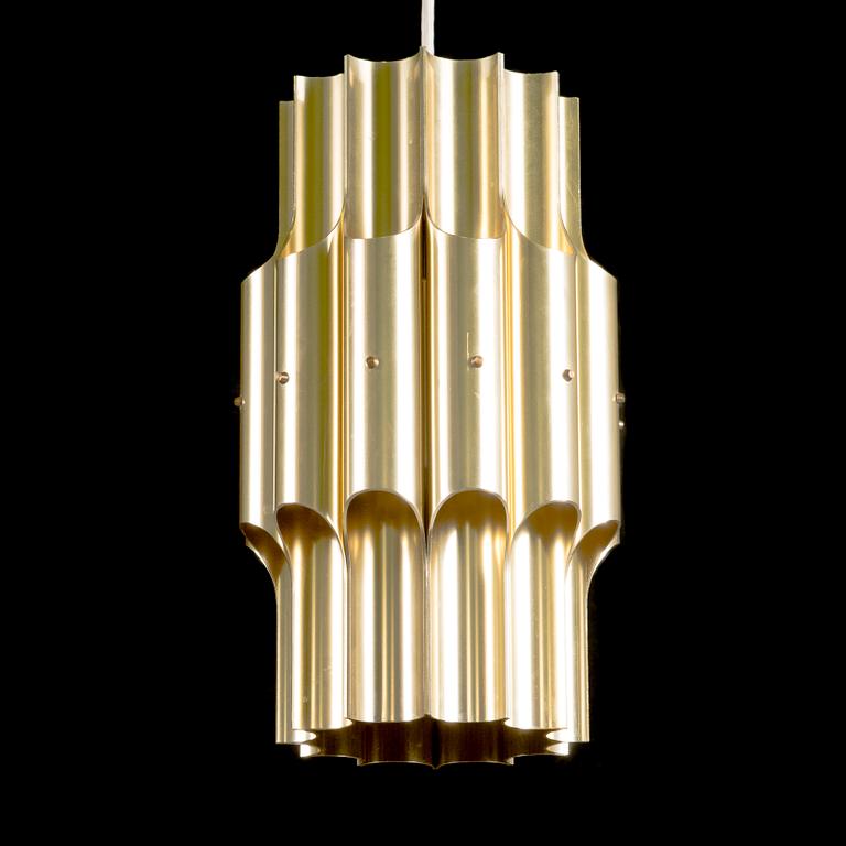 CEILING LIGHT, "Pan", Bent Karlby, manufactured by Lyfa, aluminium, 1970s.