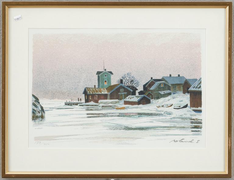 ROLAND SVENSSON, färglitografi, signerad och numrerad 173/350.