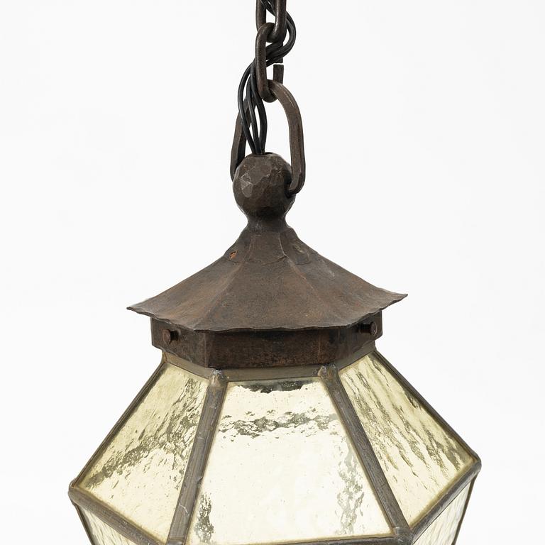 Harald Notini, a pair of ceiling lamps model 5912, Arvid Böhlmarks Lampfabrik, Stockholm, 1920s.