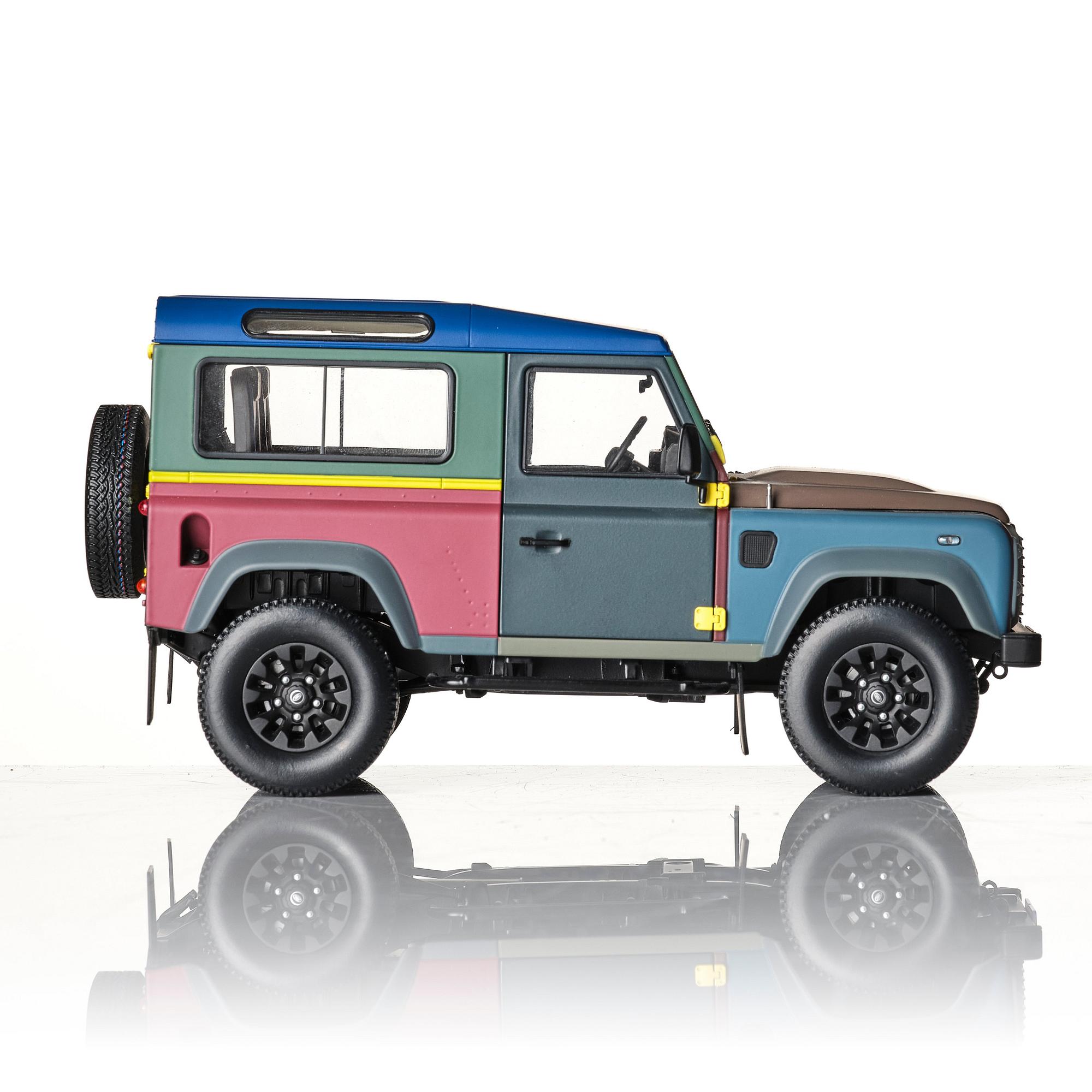 Paul Smith, a model car, Land Rover "Defender 90", Paul Smith Edition, signed by Paul Smith, Almost Real 2015.