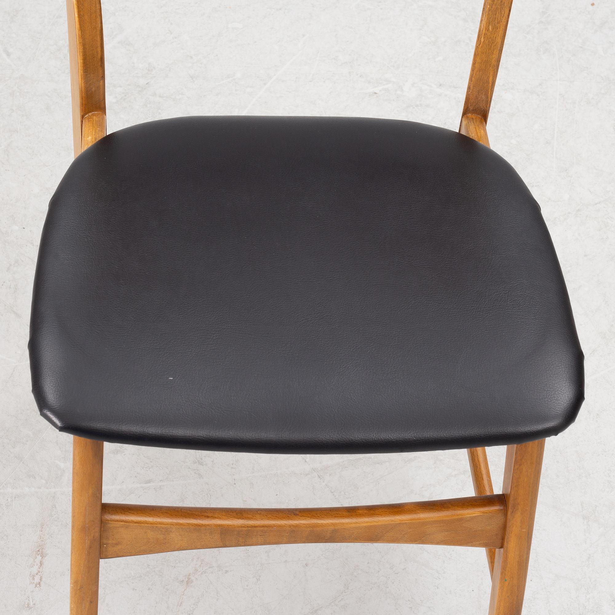 Chairs, 4 pcs, 1950s/60s.