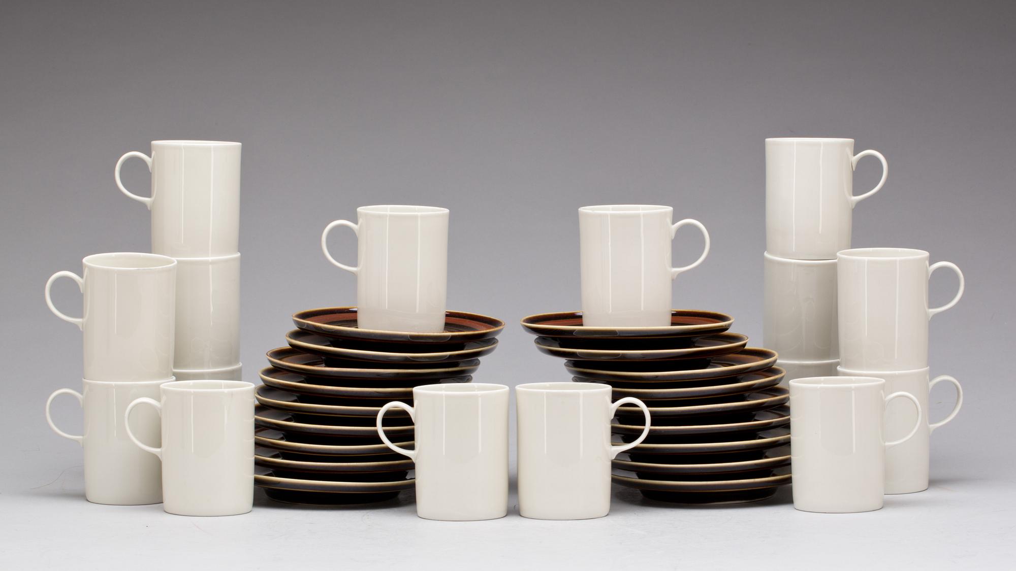 KAFFESERVIS, 18 delar, porslin, Rörstrand.