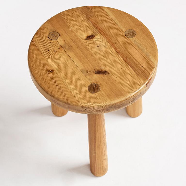 Axel Einar Hjorth, a pine stool "Utö", Nordiska Kompaniet, 1930's.