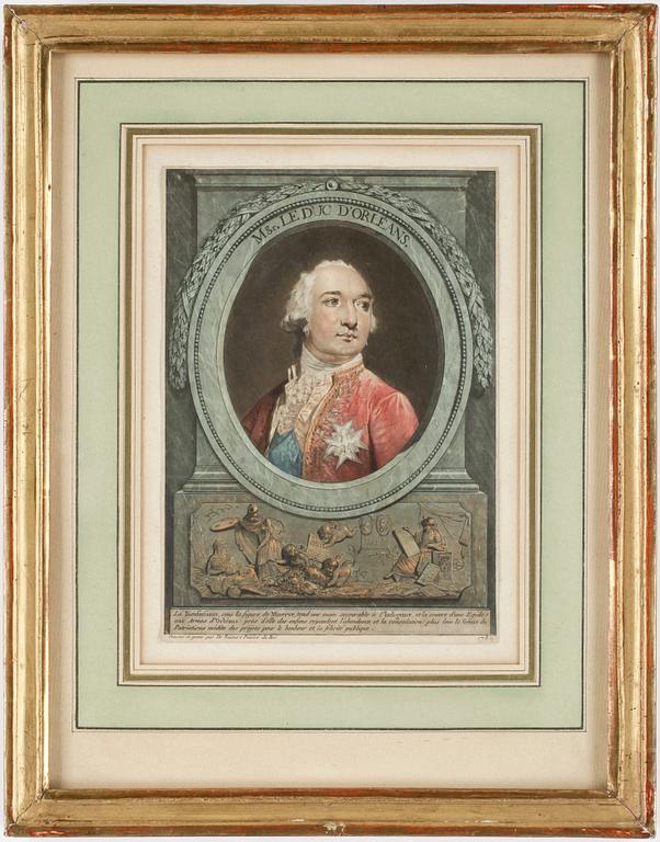 PHILIBERT LOUISE DEBUCOURT, kolorerad akvatint, 1789.