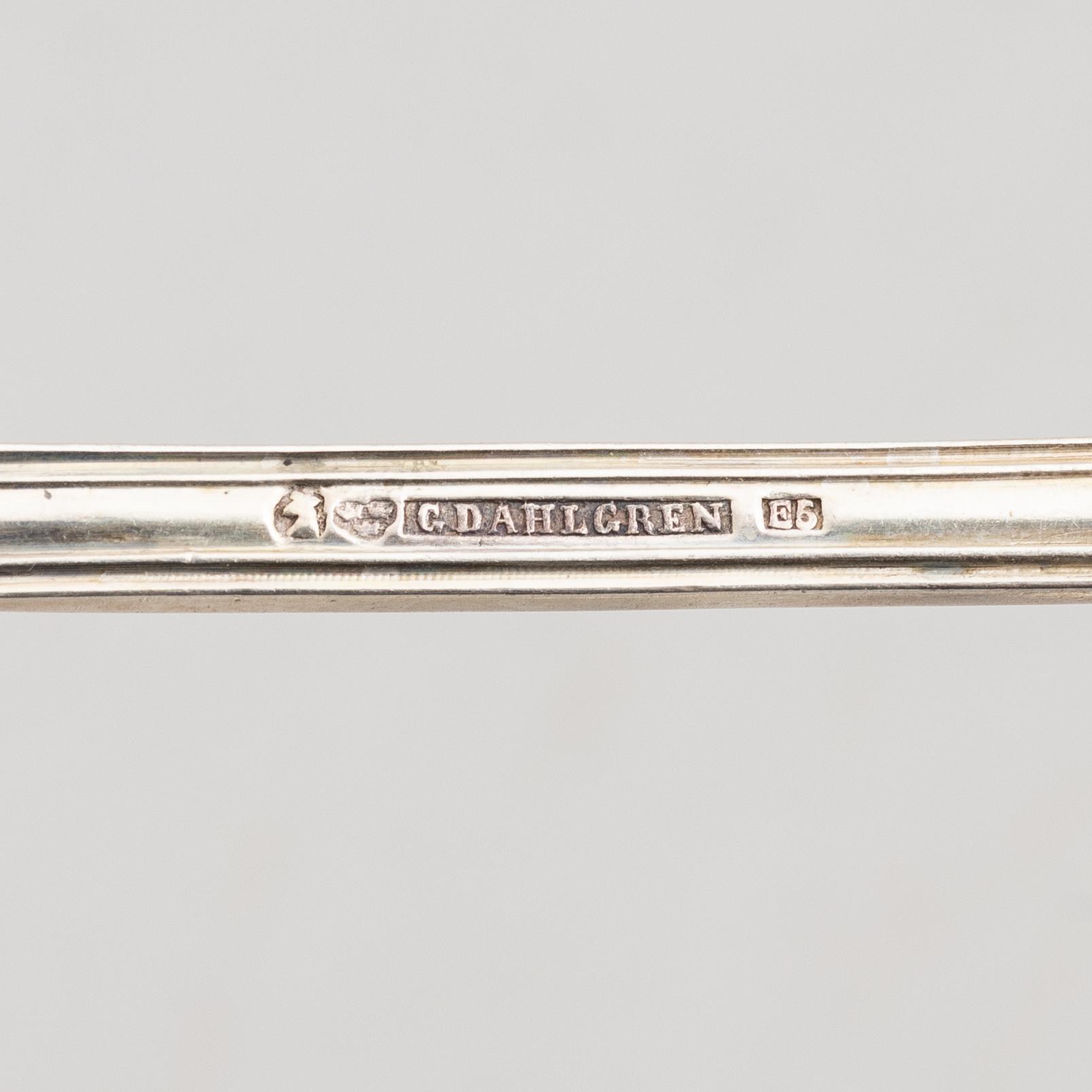 A Silver Cutlery, model "Olga", some GAB, Stockholm 1960 (99 pieces).
