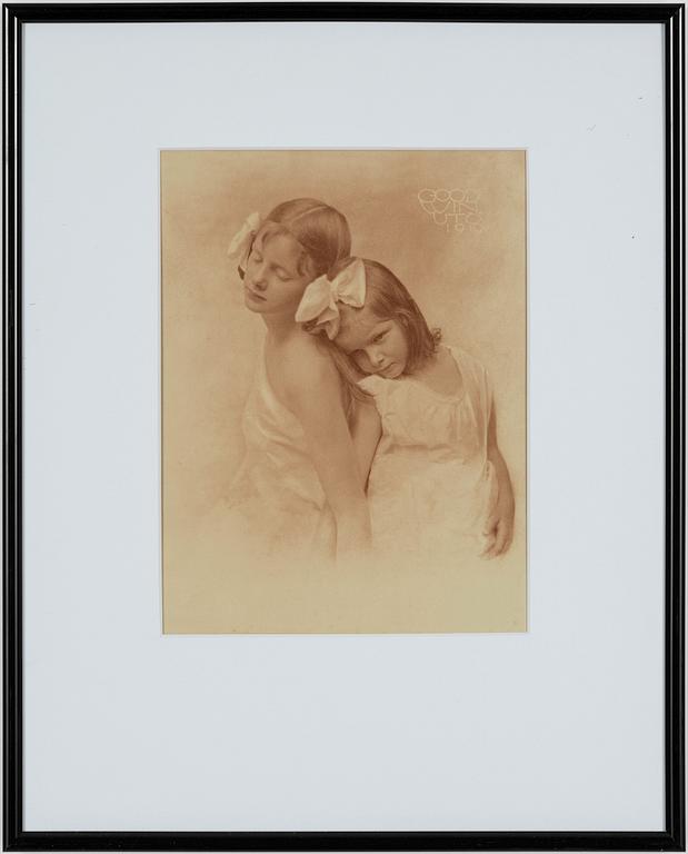 Henry B. Goodwin, Systrarna Ulla och Linnea Bergsten. Utö, 1919.