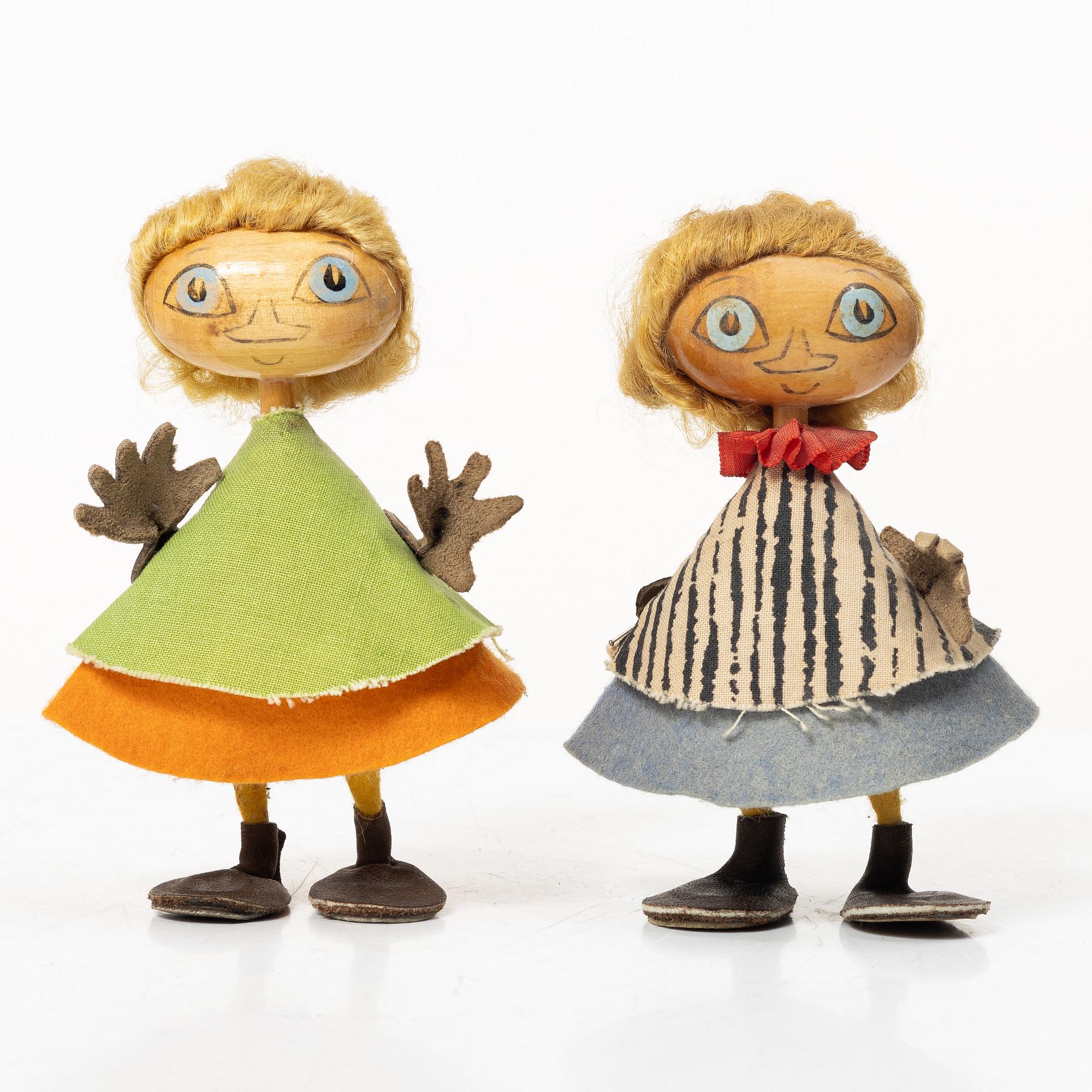 Atelier Fauni, figurines, 2 pcs, "Mymlan", Finland.