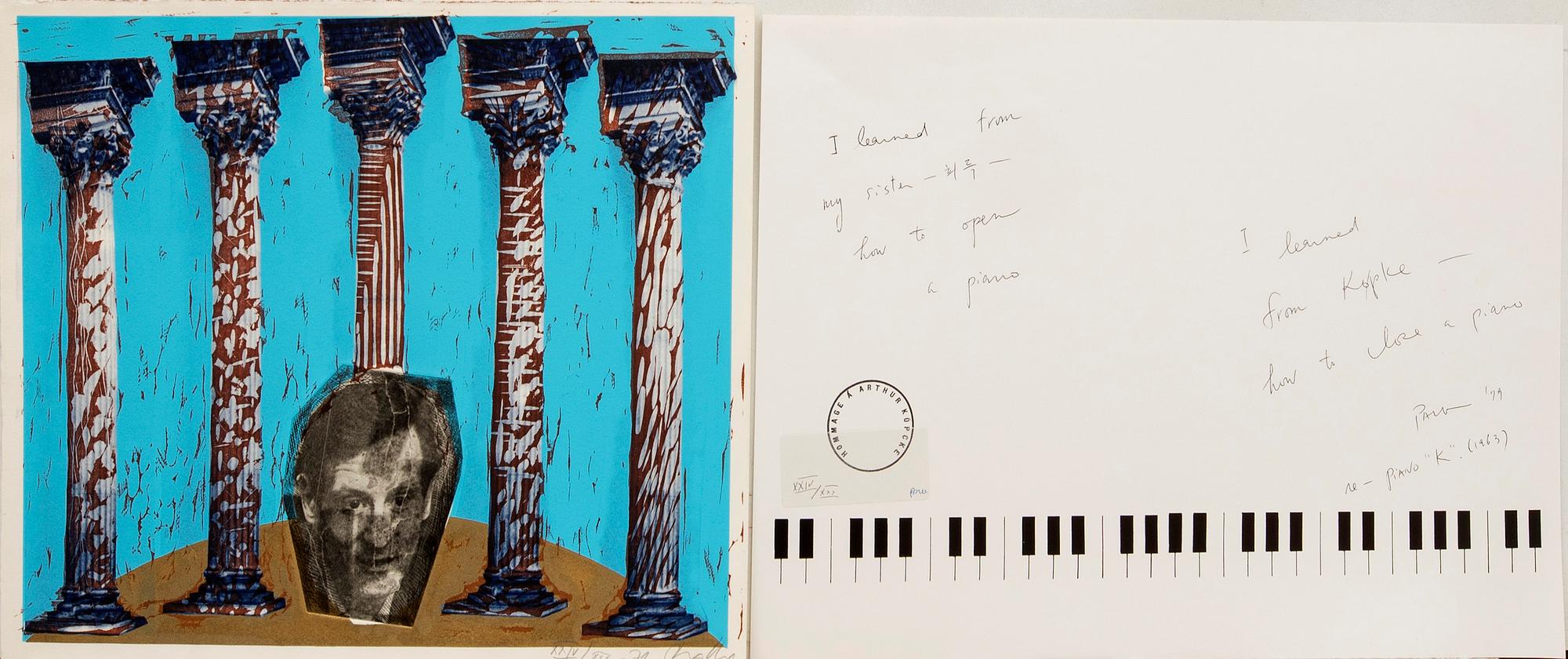 Homage to Arthur Köpcke, portfolio with 18 graphic sheets.