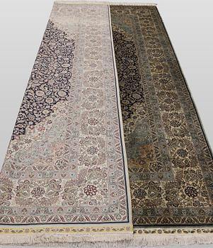 Rug, Oriental silk, 275 x 185 cm.