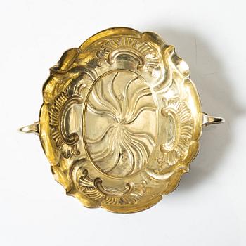 A Nuremberg silver "Weinprobier-Schale", mark of  Georg Andreas Brenner, active 1748-71.