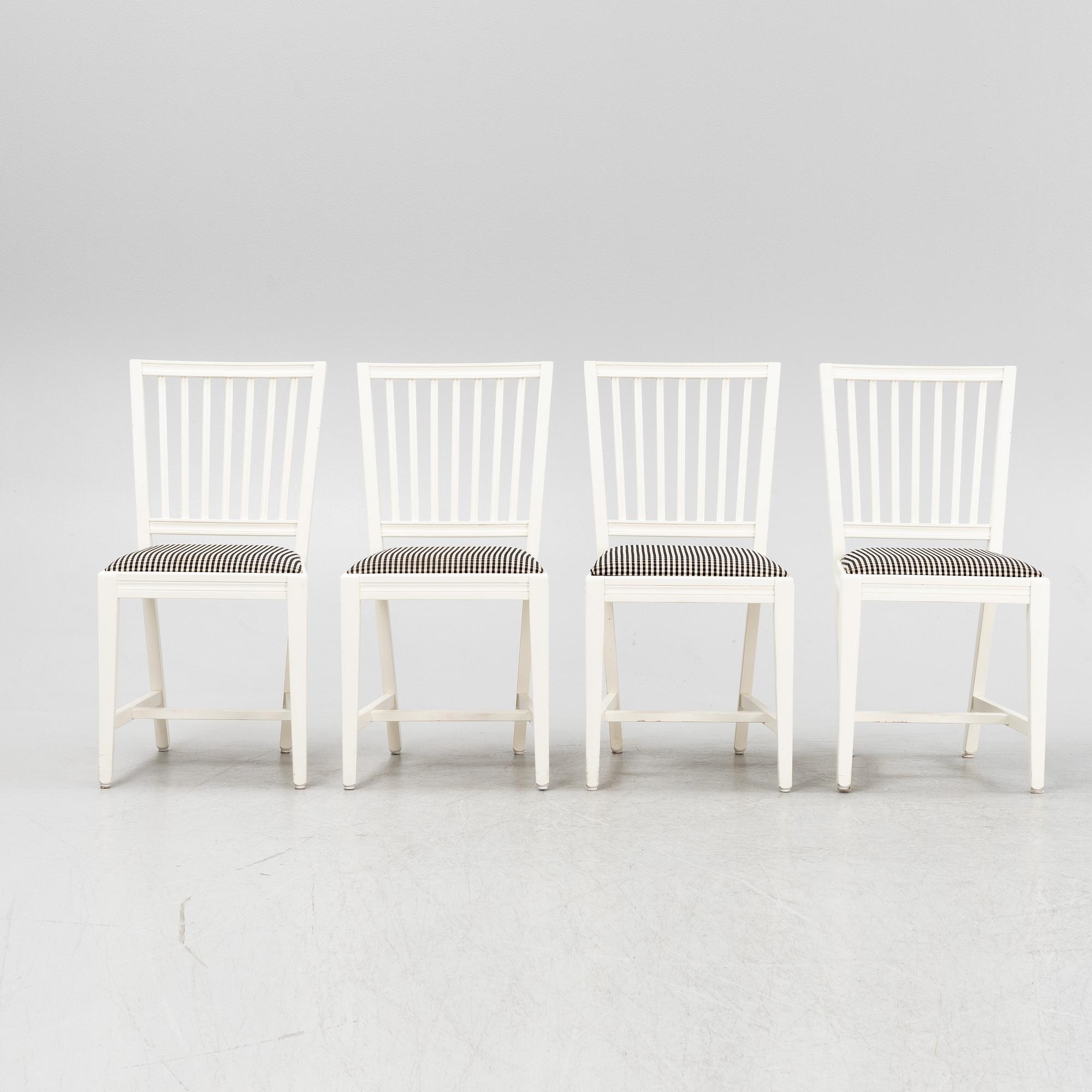 A set of four chairs, Leksandsstolen, late 20th Century.