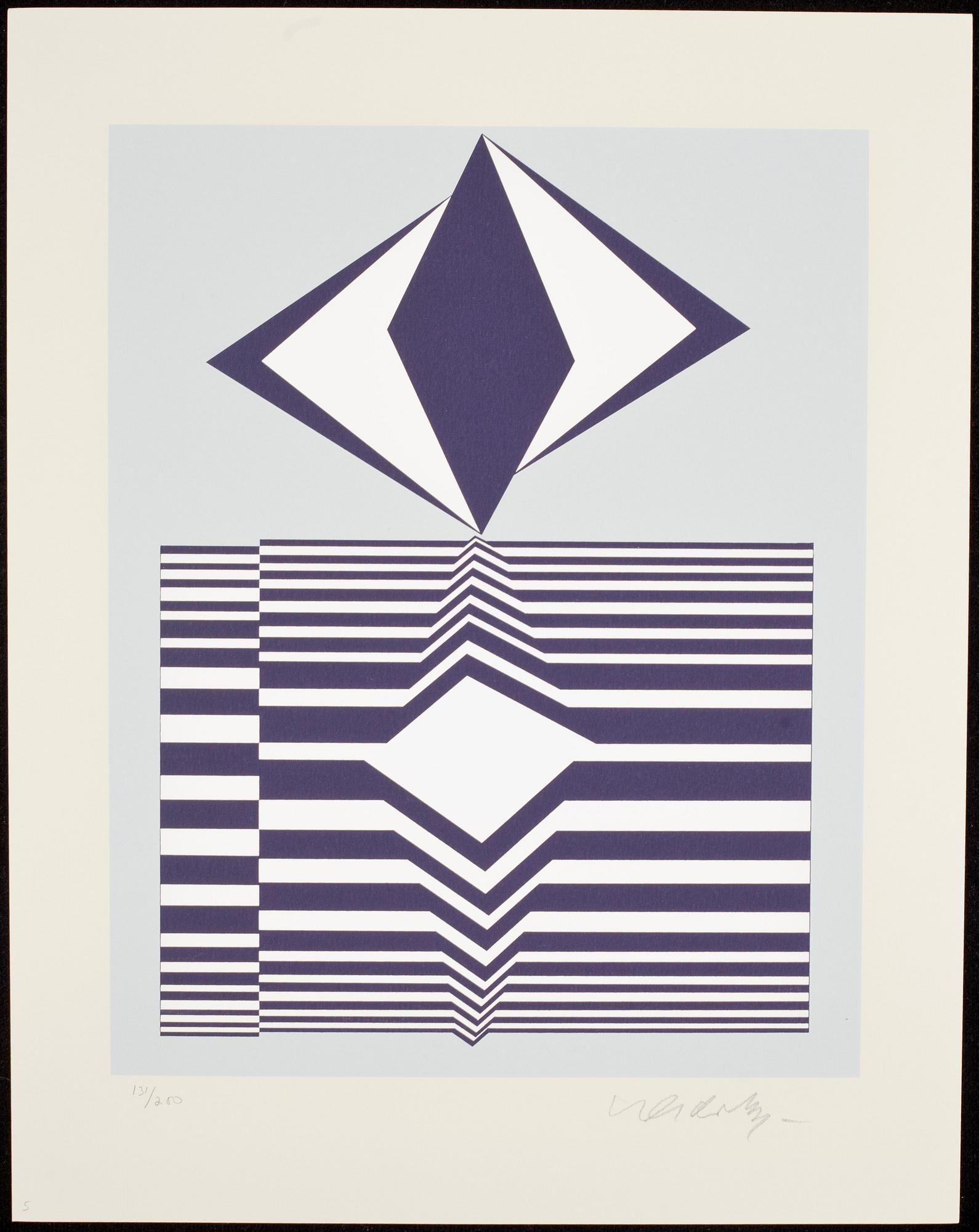 VICTOR VASARELY, mapp med 7 färgserigrafier, signerade o numrerade 131/250.