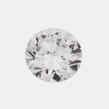 DIAMANT, oinfattad, briljantslipad, 1.08 ct, TW/IF enligt certifikat från Diamexpertise.