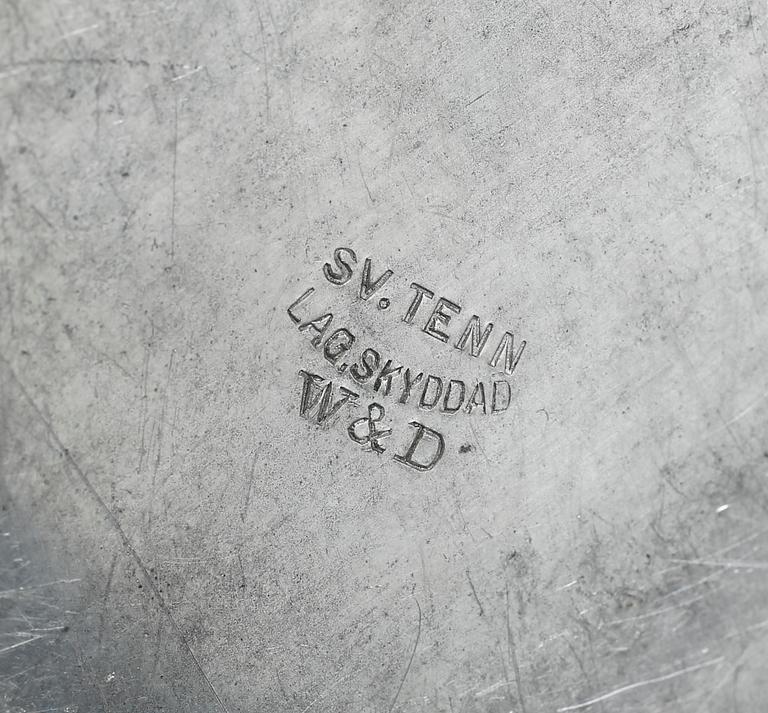 MANSCHETTKNAPPSASK, Widerholm & Dahlberg, Eskilstuna, 1930-40-tal.