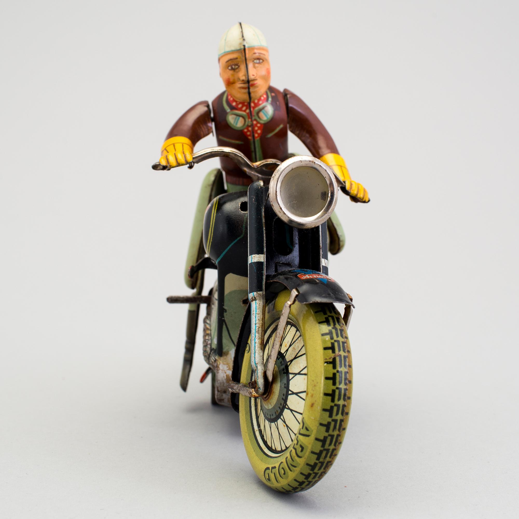 A tinplate Arnold Mac 700 motorcycle, Germany, 1950s.