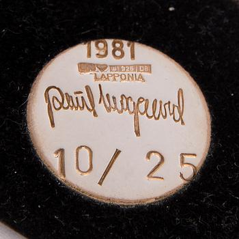 POUL HAVGAARD, VEISTOS, hopeaa. Lapponia 1981.