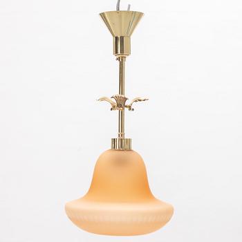 Harald Notini, a Swedish Grace ceiling lamp, model 6605, Arvid Böhlmarks Lampfabrik, 1920's.