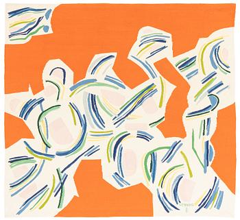 214. Lars Gynning, a tapestry, tapestry weave, ca 214,5 x 199 cm, signed GYNNING PF (Lars G. Pinton Frères). Aubusson early 1970s.