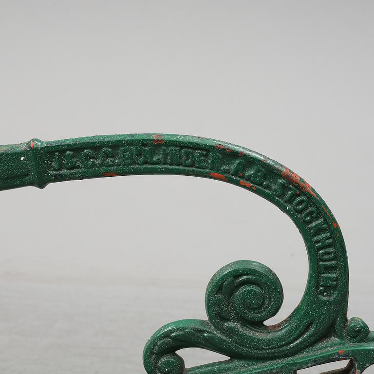 SOFFGAVLAR, ett par, J & C.G. Bolinder, AB Stockholm, 1900-tal.