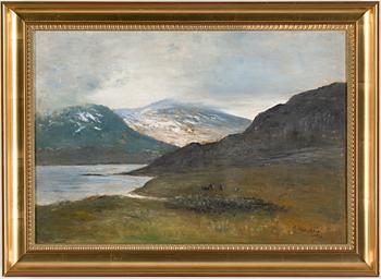 OLOF HERMELIN, olja på duk, signerad O. Hermelin.