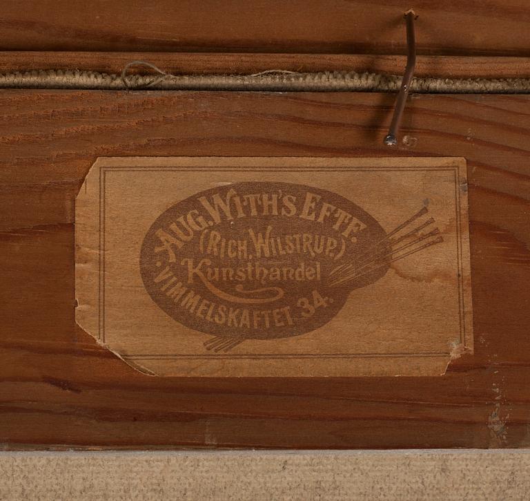 VIGGO LANGER, olja på duk, signerad och daterad 1919.