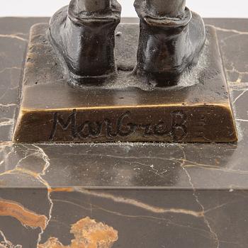 Franz Bergmann, figurin signerad.