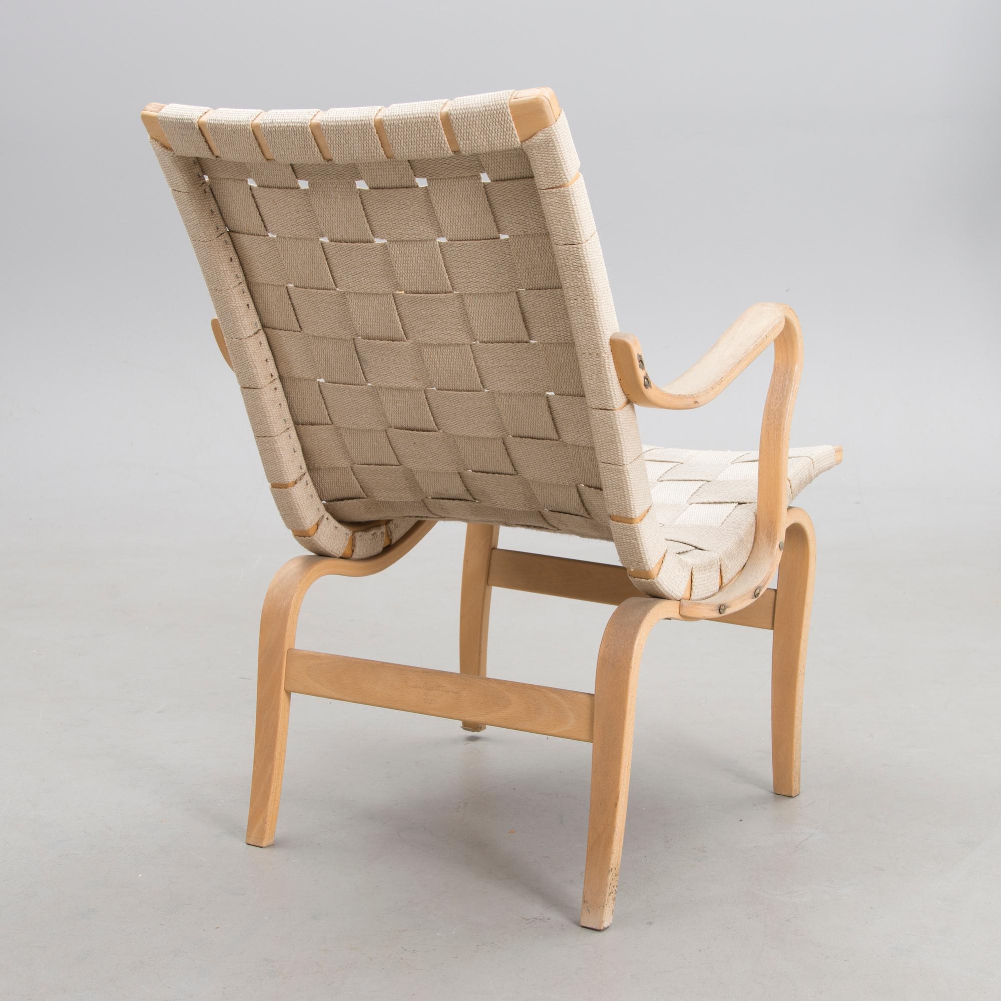 A "Eva" model 41 easy chair by Bruno Mathsson, Dux, Sweden. The latter half of the 20th Century.