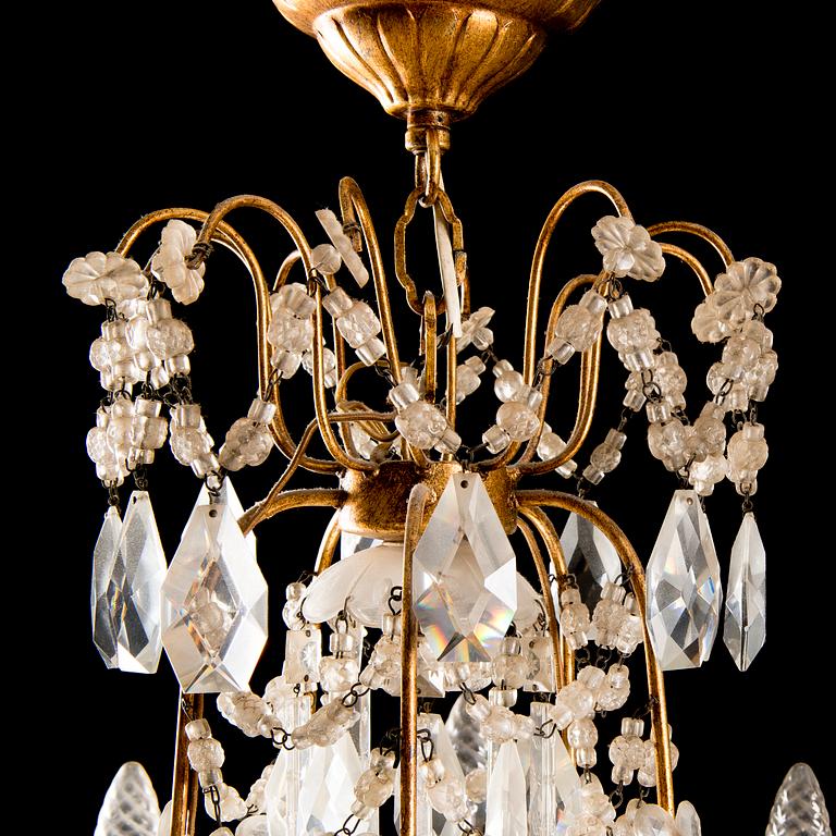 CHANDELIER, early 20th century. Total height 93 cm.