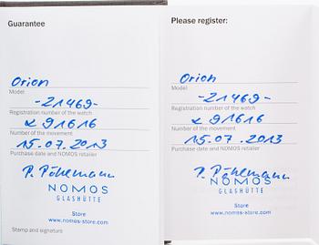 NOMOS, Glashütte, Orion, wristwatch, 35 mm,