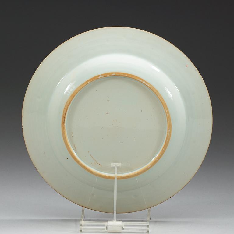 An Armorial dinner plate with the Swedish arms of Ribbing-Piper, Qing dynasty, Qianlong (1736-95).
