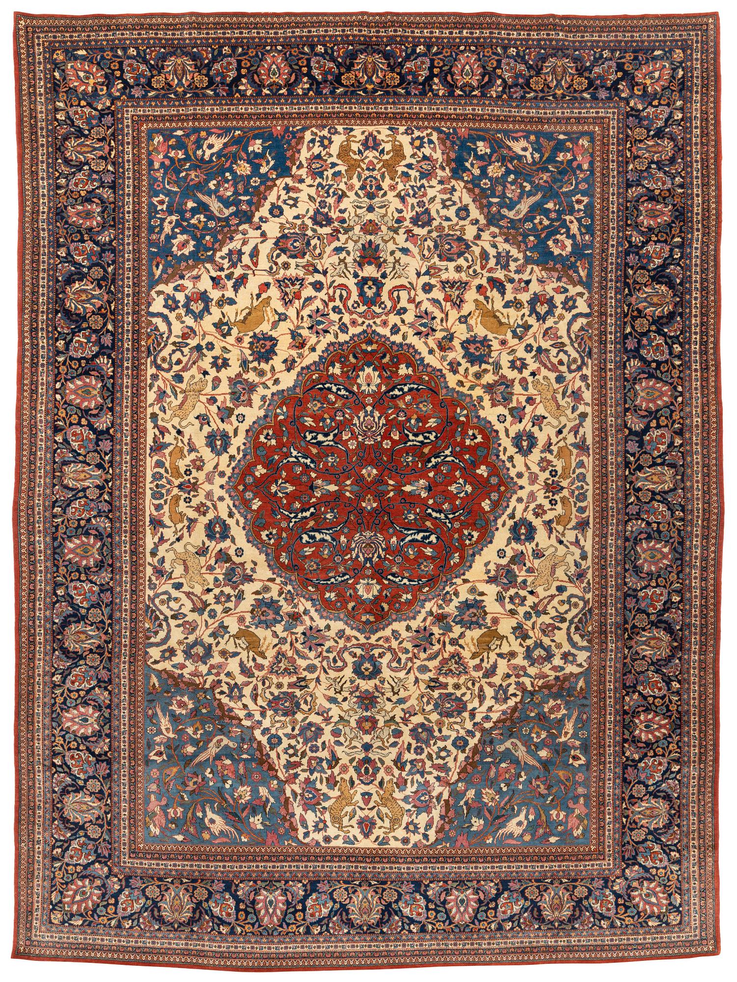 Matta, semiantik Keshan s.k. Dabir, ca 360 x 266 cm.