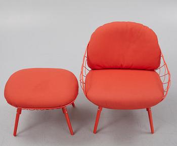 Jaime Hayon, a 'Piña' easy chair and ottoman, Magis, Italy.