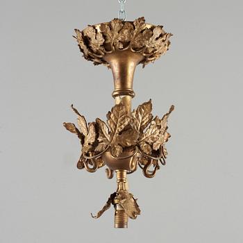 OKÄND FORMGIVARE, taklampa, sannolikt USA, ca 1900, jugend.