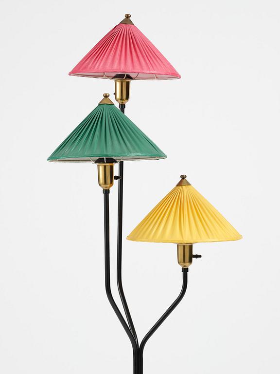 Josef Frank, a "Kinalampan" (China Hat) floor lamp model "2599", Firma Svenskt Tenn, Sweden, 1950s-60s.