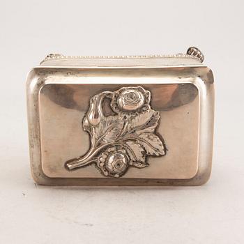 A 19th century probably German silver sugar bowl, weight 378 gr.