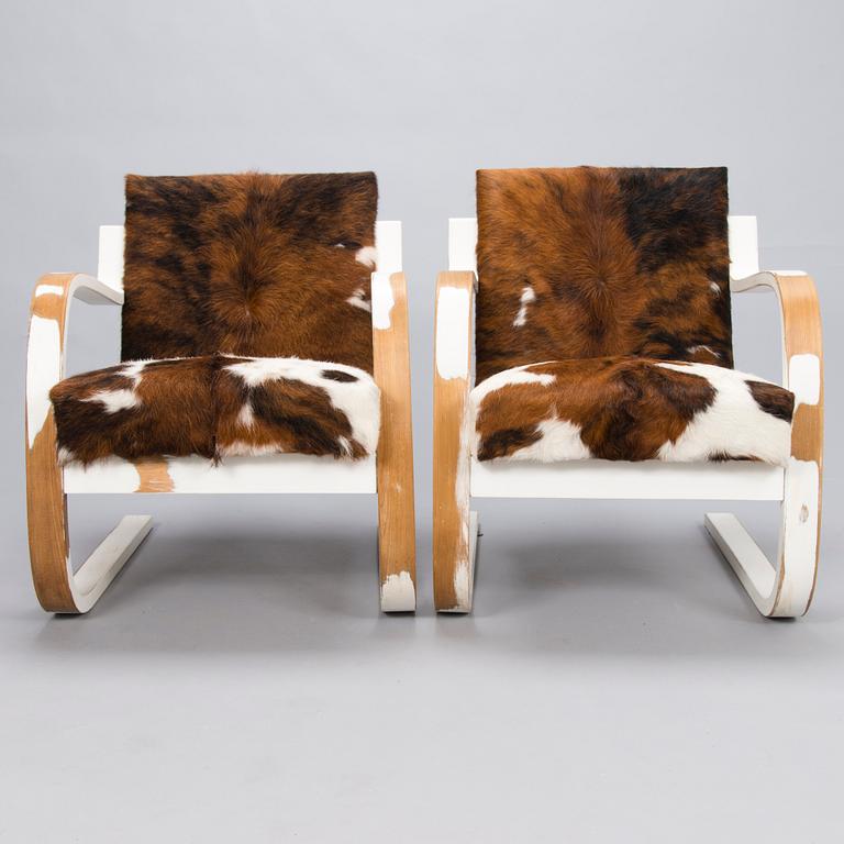 Alvar Aalto, nojatuolipari, malli 34/402,  O.Y. Huonekalu- ja Rakennustyötehdas A.B. 1950-luku.
