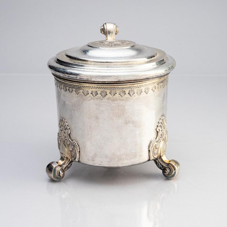 A Swedish  18th century parcel-gilt silver tankard, mark of Hans Langberg, Söderhamn 1770.