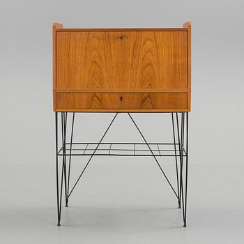 SEKRETÄR, teak, 1950/60-tal.