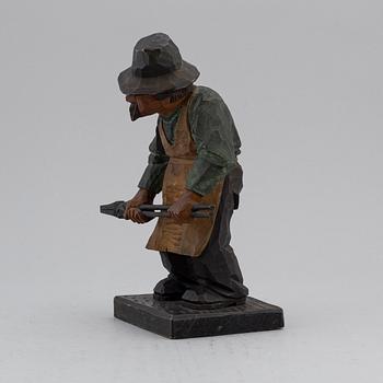 HERMAN ROSELL, sculpture, painted wood, signed and dated 1933.