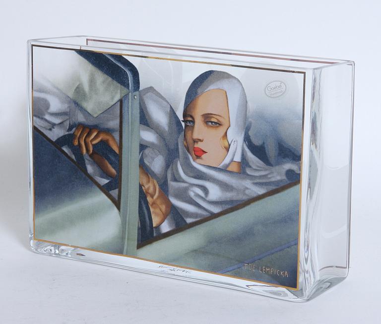 BORDSUPPSÄTTNING, 4 delar, glas, design Tamara de Lempicka, Goebel.